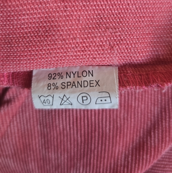 Women's Pink Corduroy High-Rise Flared Leg Silver Chain Detail Cargo Pants - Picture 16 of 16